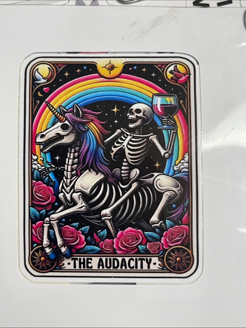 NEW Tarot Card - Audacity, sticker, ~2.5” x 2”